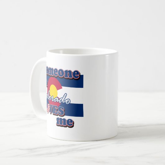 コロラド州の誰かは私を愛します コーヒーマグカップ (正面左)