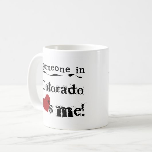 コロラド州の誰かは私を愛します コーヒーマグカップ (正面左)