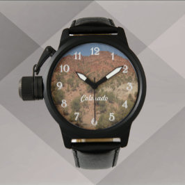 コロラド州の赤い岩 腕時計