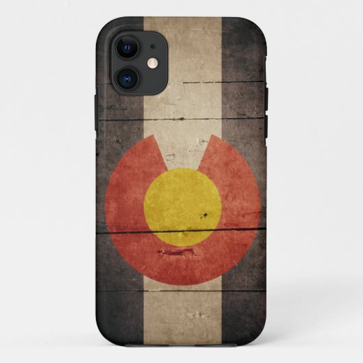 コロラド州の険しい木の旗 Case-Mate iPhoneケース (裏面)