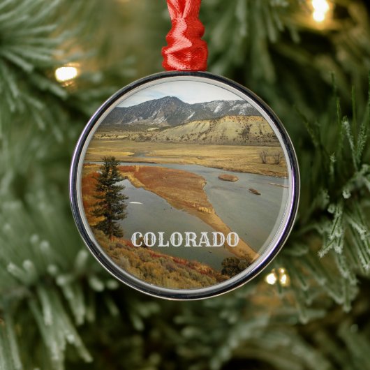 コロラド州の風景画ホリデー セラミックオーナメント (ツリー)