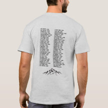 コロラド州の14ers Tシャツ – カスタマイズ可能なチェックリスト