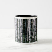 コロラド州の《植物》アスペンのコーヒーカップ ツートーンマグカップ (中央)