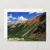 コロラド州のJeeps on Ophir Pass ポストカード (正面/裏面)