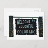 コロラド州へようこそ ポストカード (正面/裏面)