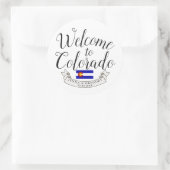 コロラド州へようこそ |宛先ウェディングカスタム ラウンドシール (バッグ)