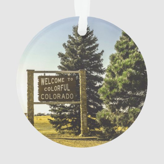 コロラド州へよカラフルうこそ オーナメント (裏面)