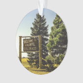 コロラド州へよカラフルうこそ オーナメント (正面)