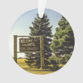 コロラド州へよカラフルうこそ オーナメント (正面)