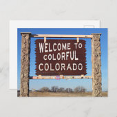 コロラド州へよカラフルうこそ ポストカード (正面/裏面)
