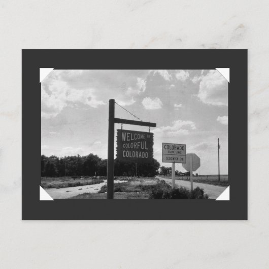 コロラド州へよカラフルうこそ ポストカード (正面)