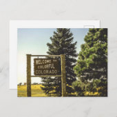 コロラド州へよカラフルうこそ ポストカード (正面/裏面)
