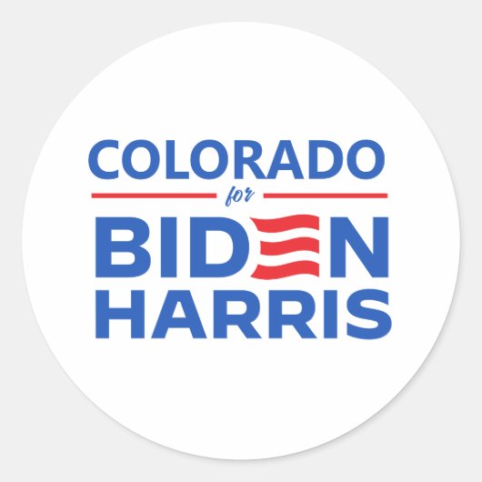 コロラド州へバイデン氏・ハリス ラウンドシール (正面)