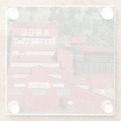 コロラド州アイダホ春アルゴ金ゴールド鉱山&ミル ガラスコースター (裏面)