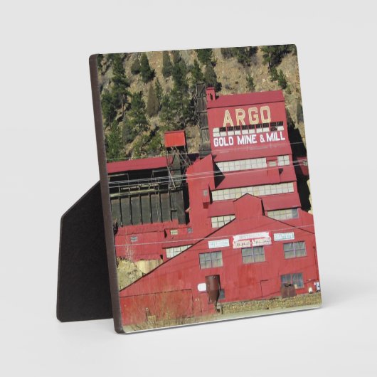 コロラド州アイダホ春アルゴ金ゴールド鉱山&ミル フォトプラーク (正面)