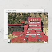 コロラド州アイダホ春アルゴ金ゴールド鉱山&ミル ポストカード (正面/裏面)