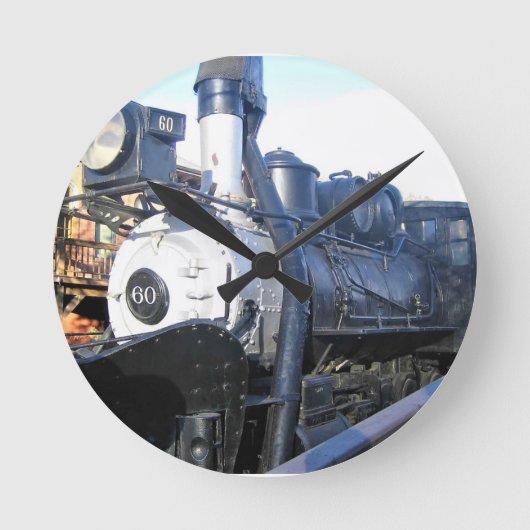 コロラド州アイダホ春Engine No. 60 ラウンド壁時計 (正面)