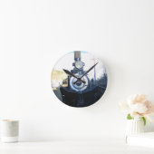 コロラド州アイダホ春Engine No. 60 ラウンド壁時計 (ホーム)