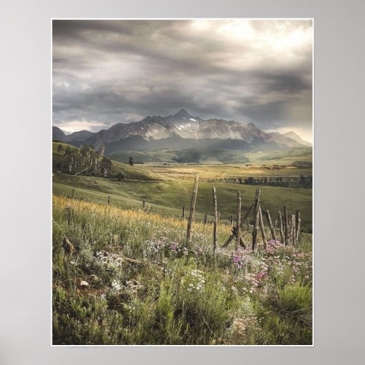 コロラド州アウレイカウンティ山スネッフェル ポスター (正面)