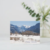 コロラド州アウレイ州（冬） ポストカード (スタンド正面)