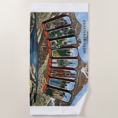 コロラド州アカラフルート ビーチタオル (正面)