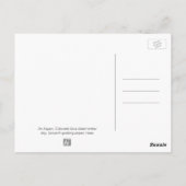 コロラド州アスペンにある冬のアスペンの木 ポストカード (裏面)