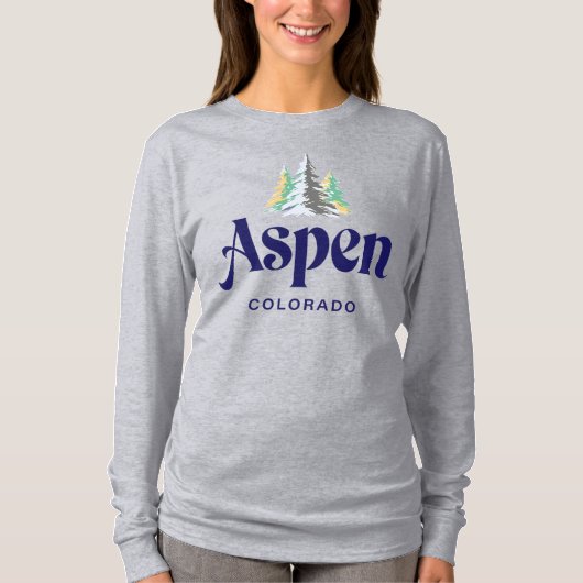 コロラド州アスペン アメリカ合衆国 Tシャツ (正面)