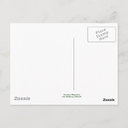 コロラド州アーウェイ郡 ポストカード (裏面)