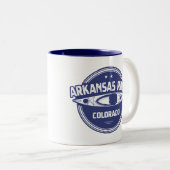 コロラド州アーカンソー川 ツートーンマグカップ (正面右)