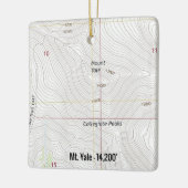 コロラド州イェール山フォーティナー セラミックオーナメント (左)