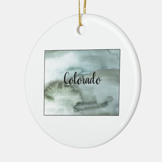 コロラド州イラストレーションオーナメント セラミックオーナメント (左)