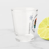 コロラド州ウィンターパーク – ウィメンスキーヤー，ブラック文字 ショットグラス (左)