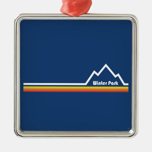 コロラド州ウィンターパーク メタルオーナメント (正面)
