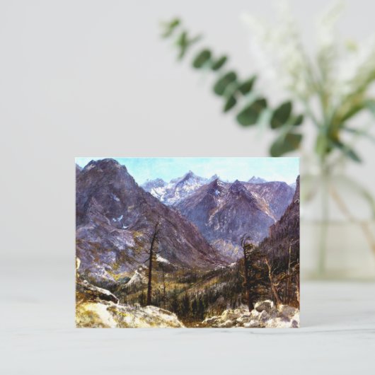 コロラド州エステス・パーク – アルバート・ビエルシュタットのアートワーク， ポストカード (スタンド正面)