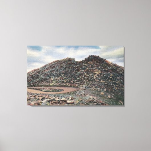 コロラド州エバンズ山サミットViewMt.CO（エバンズ） キャンバスプリント (正面)