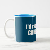 コロラド州カーンデールに行きたい ツートーンマグカップ (左)