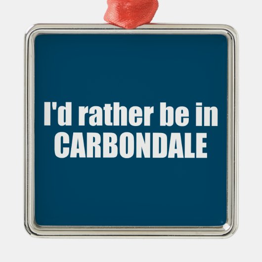 コロラド州カーンデールに行きたい メタルオーナメント (正面)