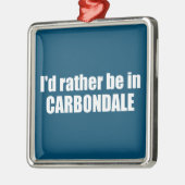 コロラド州カーンデールに行きたい メタルオーナメント (左)