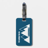 コロラド州カーンデール・マウンテンに行きたい ラゲッジタグ (裏面縦)