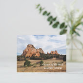 コロラド州ガーデン・オブ・ザ・ゴッズ春 ポストカード (スタンド正面)