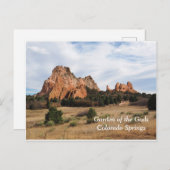 コロラド州ガーデン・オブ・ザ・ゴッズ春 ポストカード (正面/裏面)