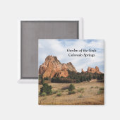 コロラド州ガーデン・オブ・ザ・ゴッズ春 マグネット (正面/裏面)