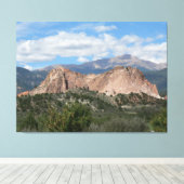 コロラド州ガーデン・オブ・ザ・ゴッズ キャンバスプリント (インサイチュ (ウッドフロア))