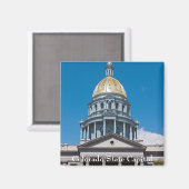 コロラド州キャピトルドームアンドポルティコ マグネット (正面/裏面)
