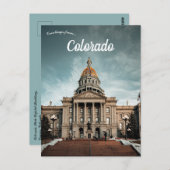 コロラド州キャピトル建物デンバーコロラド ポストカード (正面/裏面)