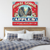 コロラド州キヤノンシティ王室の- Gorge Apple Label キャンバスプリント (インサイチュ (寝室))