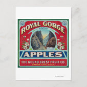 コロラド州キヤノンシティ王室の- Gorge Apple Label ポストカード (正面)