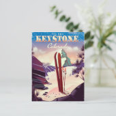 コロラド州キーストーンヴィンテージスタイルポスター。 ポストカード (スタンド正面)
