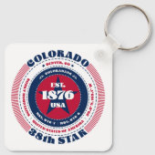 コロラド州キーチェーン キーホルダー (裏面)