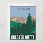 コロラド州クリステッドビュッテ山脈 ポストカード (正面/裏面)